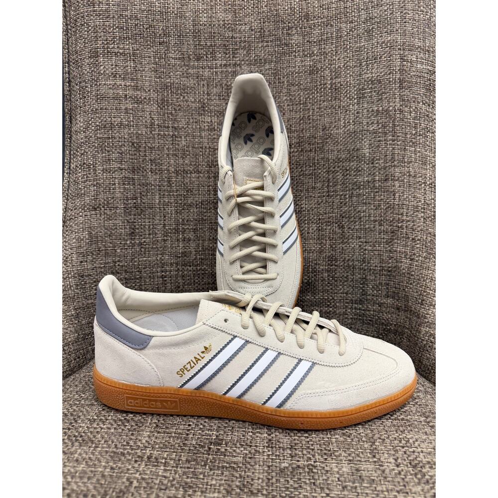 Adidas Handball Spezial Alumina Cloud White Grey Three Men’s 11 NWT - Picture 1 of 8